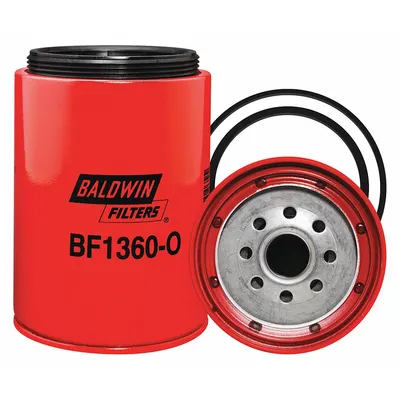 BALDWIN FILTERS Fuel Filter: Spin-On, 5 11/16 in Overall Lg, 4 5/16 in Outside Dia - Spin-On Fuel Filters