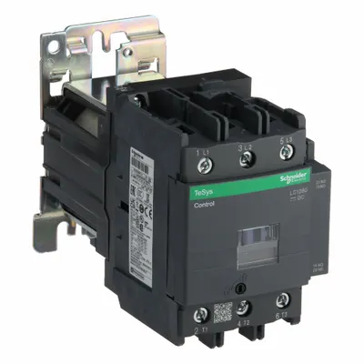 SCHNEIDER Magnetic Contactor: Non-Reversing, 3 Poles, 3NO Contacts, 80 A - Non-Reversing IEC Contactors