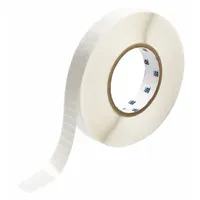 Pre-Cut Label Stock Roll: 1/4 in x 3/4 in, 1/4 in, Polyester, White (Gloss), 10,000 Labels per Roll (MPN THT-46-473-10)