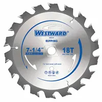 WESTWARD Circular Saw Blade: 7 1/4 in Blade Dia., 18 Teeth, 0.07 in Cut Wd, 5/8 in Arbor Size