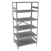 TENNSCO Metal Shelving: Standalone, Light-Duty, 36 in x 24 in, 72 in Overall Ht, 6 Shelves (MPN ESP-6-2436)