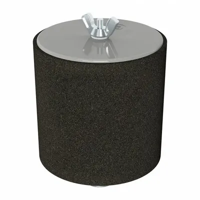 SOLBERG Filter Silencer: 1 in Inlet Size, 35 scfm, 6.5 in Overall Ht, 4.5 in Outside Dia - Air Compressor Intake Filters & Silencers