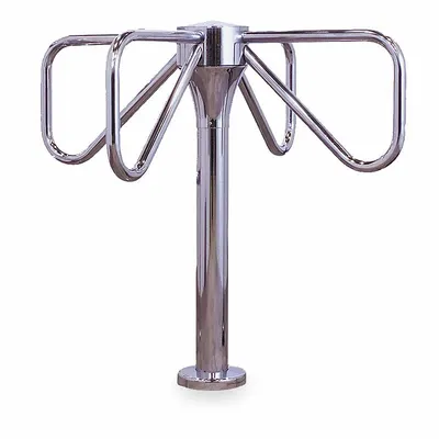TURNSTILE 4-Arm Turnstile: 1-Way, Waist High Gate, Mechanical, 40 in Overall Ht - One-Way Turnstiles