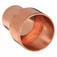 NIBCO Sweat Fitting Coupling: 3/8 in CTS x 1/8 in CTS, FTG x FTG, Wrot Copper (MPN 6002-3/8x1/8)
