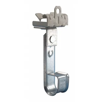 NVENT CADDY J-Hook Clamp: Hammer-On with Locking Latch, 3/4 in Max. Bundle Dia. - Beam Mount J-Hooks