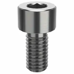 Inch-system standard socket head cap screw with #10-32 thread, 3/8 in length, right-hand thread, and 5/32 in drive size. Made from 316 stainless steel with H5 tolerance and plain finish. Used for fastening components in machinery, equipment assembly, and structural applications requiring corrosion resistance.
