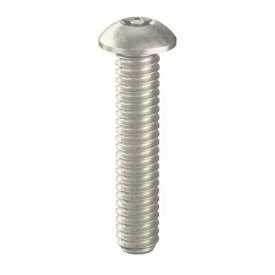 TAMPER-PRUF SCREW Tamper Resistant Screw: 1/4"-20 Thread Size, 1 1/4 in Lg, Stainless Steel - Button Head Tamper-Resistant Machine Screws