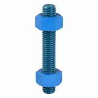 USA FASTENER Fully Threaded Stud: 1/2"-13 Thread Size, Steel, Grade B7, PTFE Coated, 4 PK (MPN B7-.5-3.25)