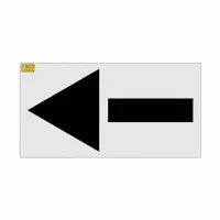 Individual Stencil: Straight Arrow, 42 in Overall Wd, 84 in Overall Ht, 0.062 in Thick (MPN 4330-084)