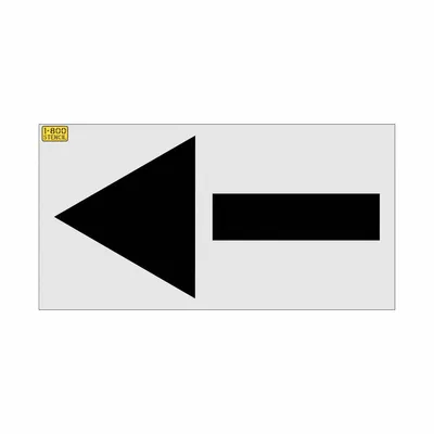 RAE Individual Stencil: Straight Arrow, 42 in Overall Wd, 84 in Overall Ht - Arrow Stencils