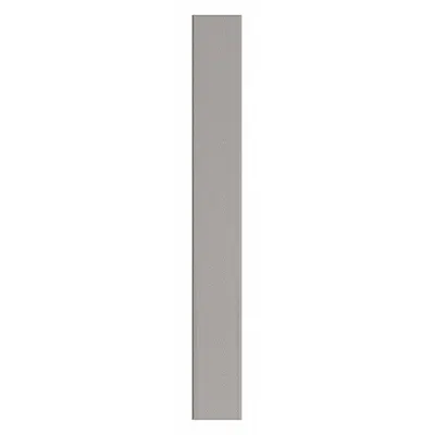 ASI GLOBAL PARTITIONS Partition Column: Plastic Polymer, Pebble, Gray, 82 in Ht, 10 in Wd - Pilasters for Bathroom Partitions