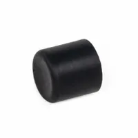 JW WINCO Concave Bumper: Cylindrical, Natural Rubber, Female x Non-Threaded Style, M10 Thread Size (MPN 357-50-28-M10-E-55)