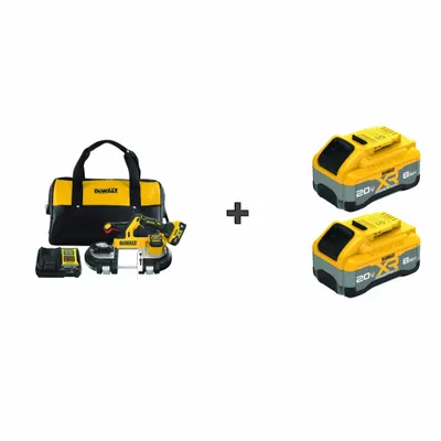 DEWALT Band Saw Kit: 3 Batteries, 1 Charger, 35 3/8 in Blade Lg - DEWALT Cordless Band Saws