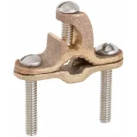 Grounding Connector: Bronze, 8 AWG SOL to 2 AWG STR Grounding Wire Size, 1 Grounding Wires (MPN EK16)