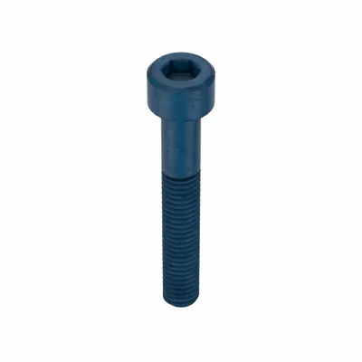 METRIC BLUE Socket Head Cap Screw: M6x1.00 Thread Size, 40 mm Lg, Std, Blue Phosphate - Metric System Standard Socket Head Cap Screws