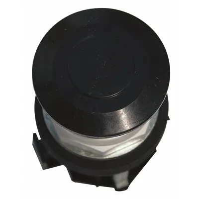 EATON Mushroom Head Push Button: Black, 30 mm Mounting Size, Non-Metallic - Mushroom-Head Push-Button Operators