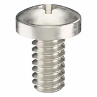 Machine Screw: #3-48 Thread Size, 3/16 in Lg, 316, Stainless Steel, Plain, Pan, Phillips, 100 PK (MPN ZSCRW-708)