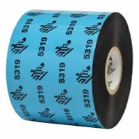 THERMAL TRANSFER RIBBON: Zebra, 3.27 in Ribbon Wd, 1,476 ft Ribbon Lg, 1 in Core Dia., Black, Wax (MPN 05319BK08345)