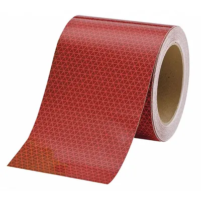 ORALITE 18714 Vehicle Reflective Tape, Red, 6 in x 50 ft, Acrylic Adhesive - Vehicle Reflective Tapes