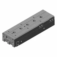 SMC Air Slide Table: 100 mm Stroke Lg, 16 mm Bore Dia, Mfr Part # MXS16L-100, MXSL Series, Metric