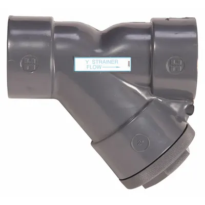 HAYWARD Y Strainer: 2 1/2 in, Socket, Mesh, 0.0313 in Screen Size, PVC - PVC Y Strainers