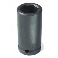 PROTO Impact Socket: 3/4 in Drive Size, SAE, 15/16 in Socket Size, 6-Point, Deep, Black Oxide (MPN J07515L)