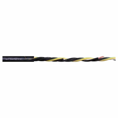 CHAINFLEX Motor Cable: 10 AWG, 5 Conductors, Order by the Foot, PVC Jacket - Continuous Flexing Power Cables for VFDs