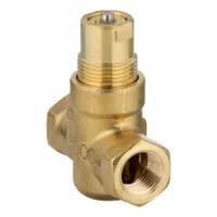 Hydronic Globe Valve: 2-Way, 1.6 CV Flow, 1/2 in Female NPT, Brass Body, Stainless Steel Stem, NC (MPN 599-02006)