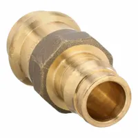 UPONOR Barbed Fitting Adapter: 3/4 in ID x 3/4 in Pipe Size, Barbed x Press-fit, Brass/Copper (MPN LFP4517575)