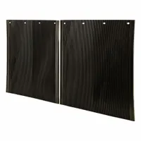 Mudflaps: Polymer, 24 in Ht, 24 in Wd, 5/16 in Thick, Black, 1 PR (MPN B24PSRPBPKGD)