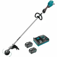 MAKITA Battery-Powered String Trimmer: 17 in Cutting Wd, Straight Shaft, Not Capable, 30 cc, 5.0 Ah (MPN GRU04T)