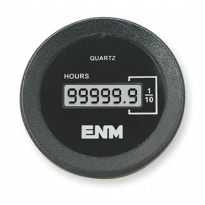 ENM Hour Meter: Hour Meters, Front Panel Mounting, Digital, 204 V AC – 230 V AC