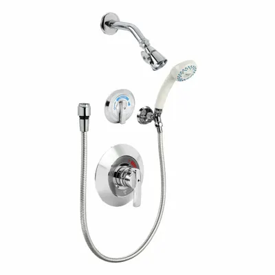 POWERS Shower Faucet: Biltmore 900, 2.5 gpm Fixed Showerhead Flow Rate, Brass - Shower Faucets with Hand-Held Showerheads