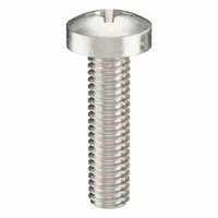 Machine Screw: M4x0.70 Thread Size, 16 mm Lg, 316, Stainless Steel, Plain, Pan, Phillips, 50 PK (MPN ZSCRW-468)
