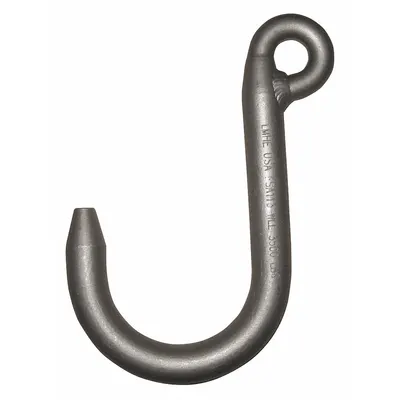 PEERLESS Foundry Hook: 1,400 lb Working Load Limit, 80 Hook Grade, Alloy Steel - Wide-Opening Foundry Hooks for Lifting