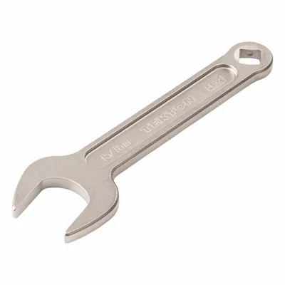TEKTON Open End Wrench: Chromium Molybdenum Steel, Satin, 15/16 in Head Size - SAE, Single End, Open End Service Wrenches