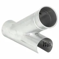 4"dia 10"L 30° GSteel In-Cut Branch: Steel, For 4 in Duct Dia, 10 in Overall Lg, 30° Angle (MPN 8040300003)