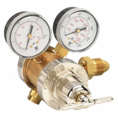 SMITH EQUIPMENT Gas Regulator: Two Stage, CGA 580 Inlet, 5/8"-18 F RH Outlet - Air & Inert Gas Regulators
