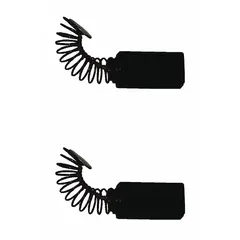 Replacement brush set for BOSCH power tools. Compatible with models 11221DVS, 1293D, 3725DEVS, 3725DVS, 3727DEVS, 3727DVS, PBS60, ROS50VC, and ROS65VC. Used to restore motor performance when brushes are worn.