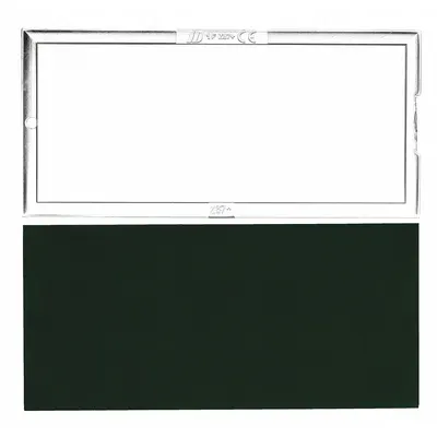 WESTWARD Goggle Faceplate: and, Polycarbonate, Glass, Green, W5 - Welding Lens Covers & Protection Plates