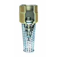 SIMMONS Foot Valve: Spring, Silicon Bronze, Inline, 1 in Pipe Size, FNPT, Pumps, Female, NPT, Bronze (MPN 453SB)