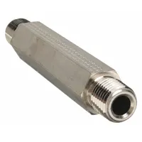 Metal Pipe Straight: Hex Nipple, 316 Stainless Steel, 1/4 in x 1/4 in, 7,500 psi, 4 in Lg (MPN 4-4 MHLN-SS 4.0)