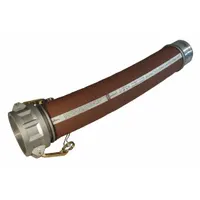 Material Hose: 4 in Hose Inside Dia., 20 ft Hose Lg, 100 psi, 4 in x 4 in Fitting Size, EPDM, Brown (MPN H034964-20-ALCE)