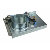 Blast Gate: 5 in Duct, Galvanized Steel Blade, Steel Body, 11 3/8 in x 8 in x 5 7/8 in, 110/120V AC (MPN BGASPN05)