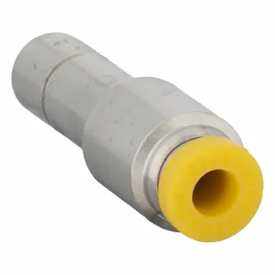 PARKER 67PLP-4M-8M Nickel-Plated Brass Push-to-Connect Tube Fitting - Nickel-Plated Brass Tube Fittings