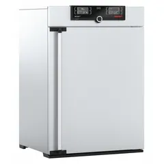 Natural gravity convection oven with 9 cu ft capacity, 3400 W power, 115V AC, and max temperature 300°C. Temperature uniformity ±1.8°C, accuracy ±0.1°C up to 99.9°C and ±0.5°C at 100°C+. Suitable for drying, heating, and sterilizing in laboratory and industrial processes.