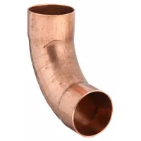 NIBCO Sweat Fitting Elbow: 3 in CTS x 3 in CTS, Cup x FTG, Wrot Copper (MPN 607LT 3)