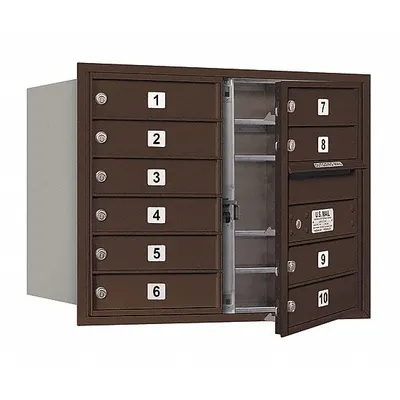 SALSBURY INDUSTRIES Mailbox: 4C, 10 Doors, Horizontal, 23 7/8 in H x 31 1/8 in W x 16 1/2 in D - Multi-Unit Mailboxes
