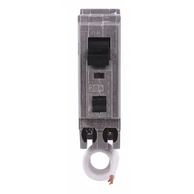 GE Miniature Circuit Breaker: THHQL, 20 A, 120/240V AC, Single Phase, 22kA at 120/240V AC - THQP, THQL & THHQL Series, Plug-In GE Miniature Circuit Breakers