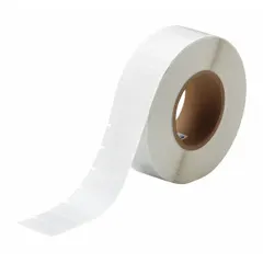 Vinyl wraparound label in white matte finish, sized for wire gauges 8 AWG to 2 AWG. Designed for use with the i7100 printer series and IP-R4307 ribbon. Commonly applied for wire and cable identification in electrical panels and industrial settings.